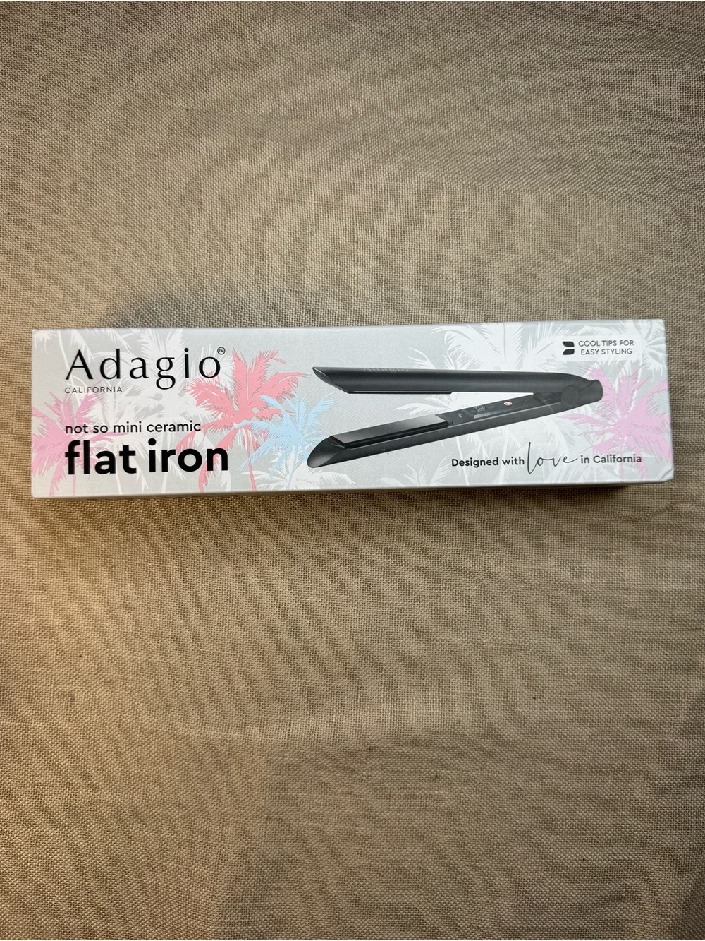 Adagio Not So Mini Ceramic Flat Iron Women Hair Style Tools